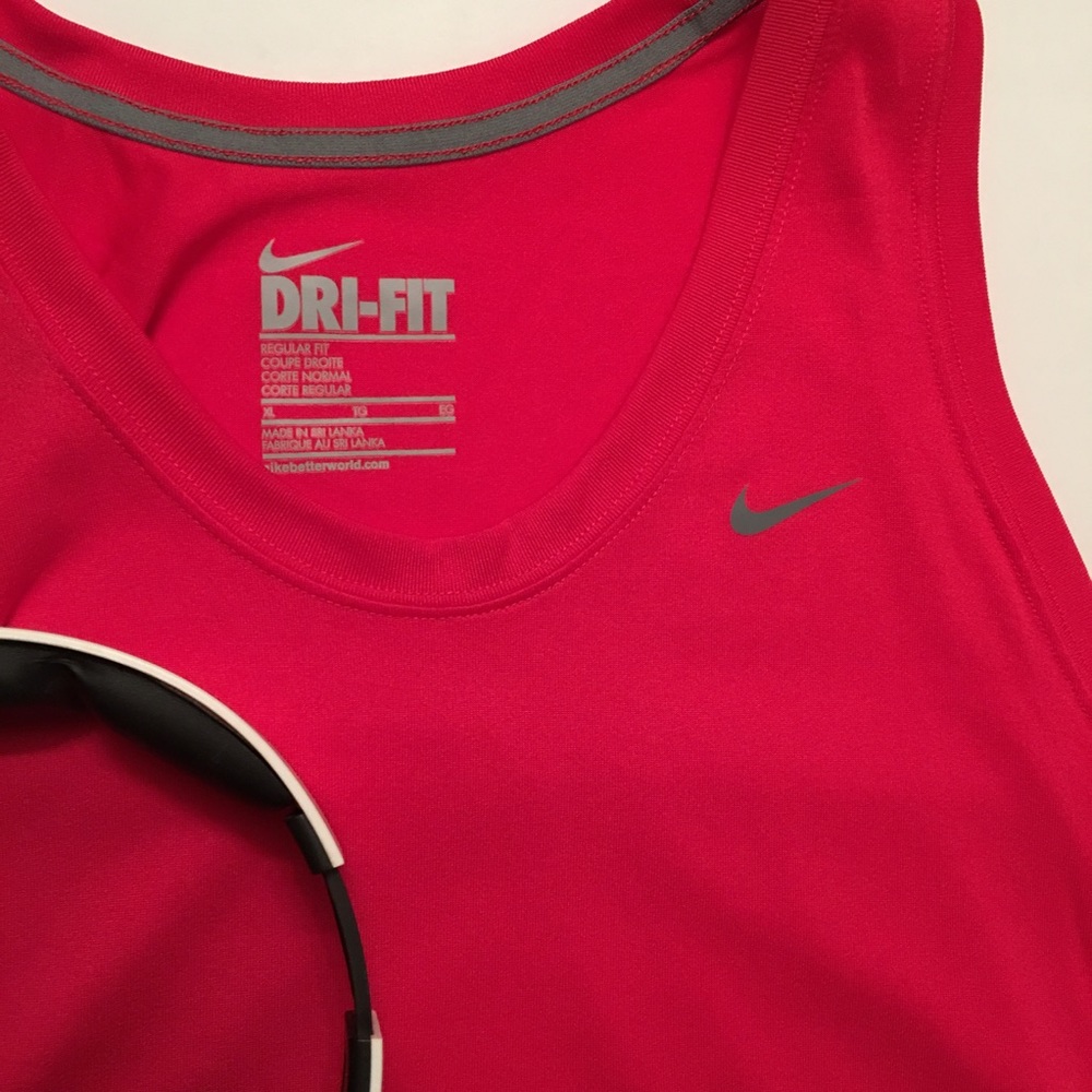 Nike Dri Fit Athletic Tank Regular Fit XL Pink